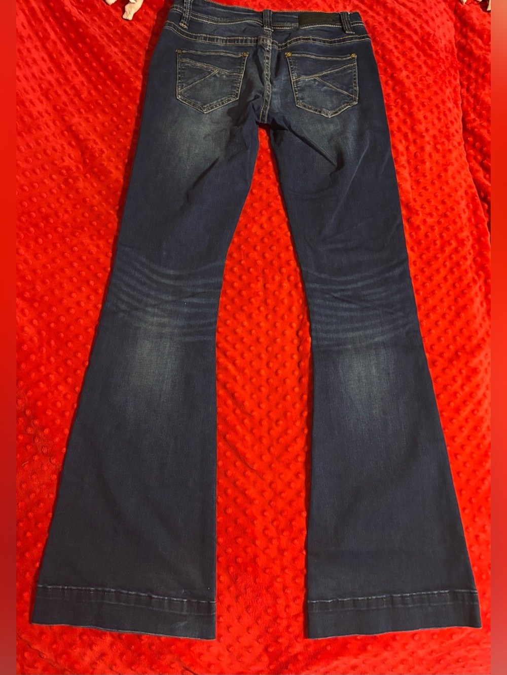 Rock & Roll Cowgirl Dark Indigo Flare Jeans - Picture 2 of 9